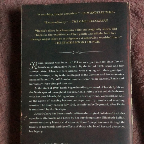 🪷 5/$10 🪷A Holocaust Journal Renia Spiegel with her sister, Elizabeth Bella’s! - Picture 2 of 3